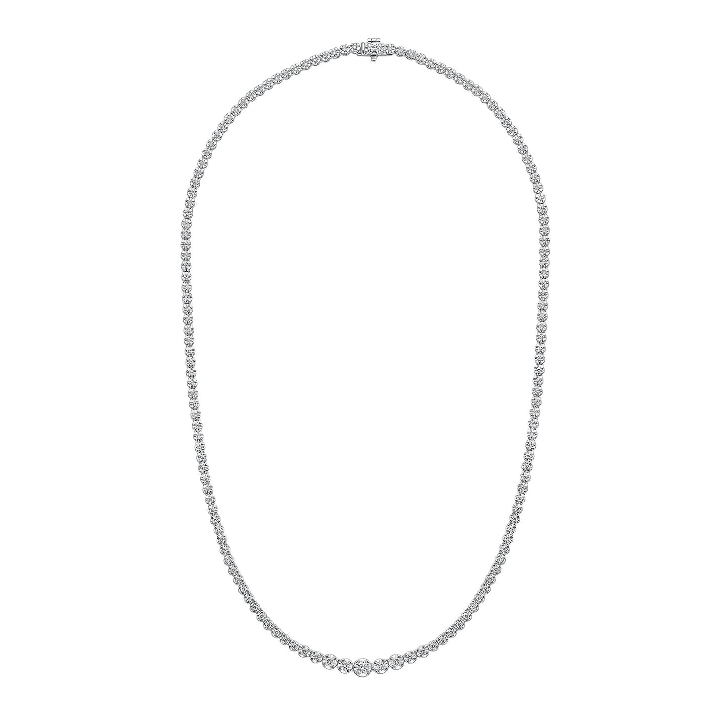 4ct Natural Diamond Tennis Necklace