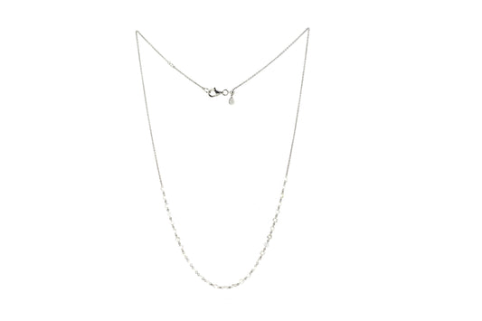 2.28ct Rose-cut Pierced Diamonds Necklace
