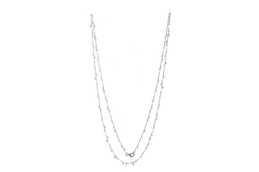 18.53ct Briolete Pierced Diamonds Necklace