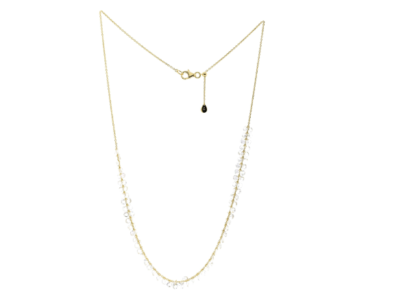4.30ct Rose-cut Pierced Diamonds Necklace