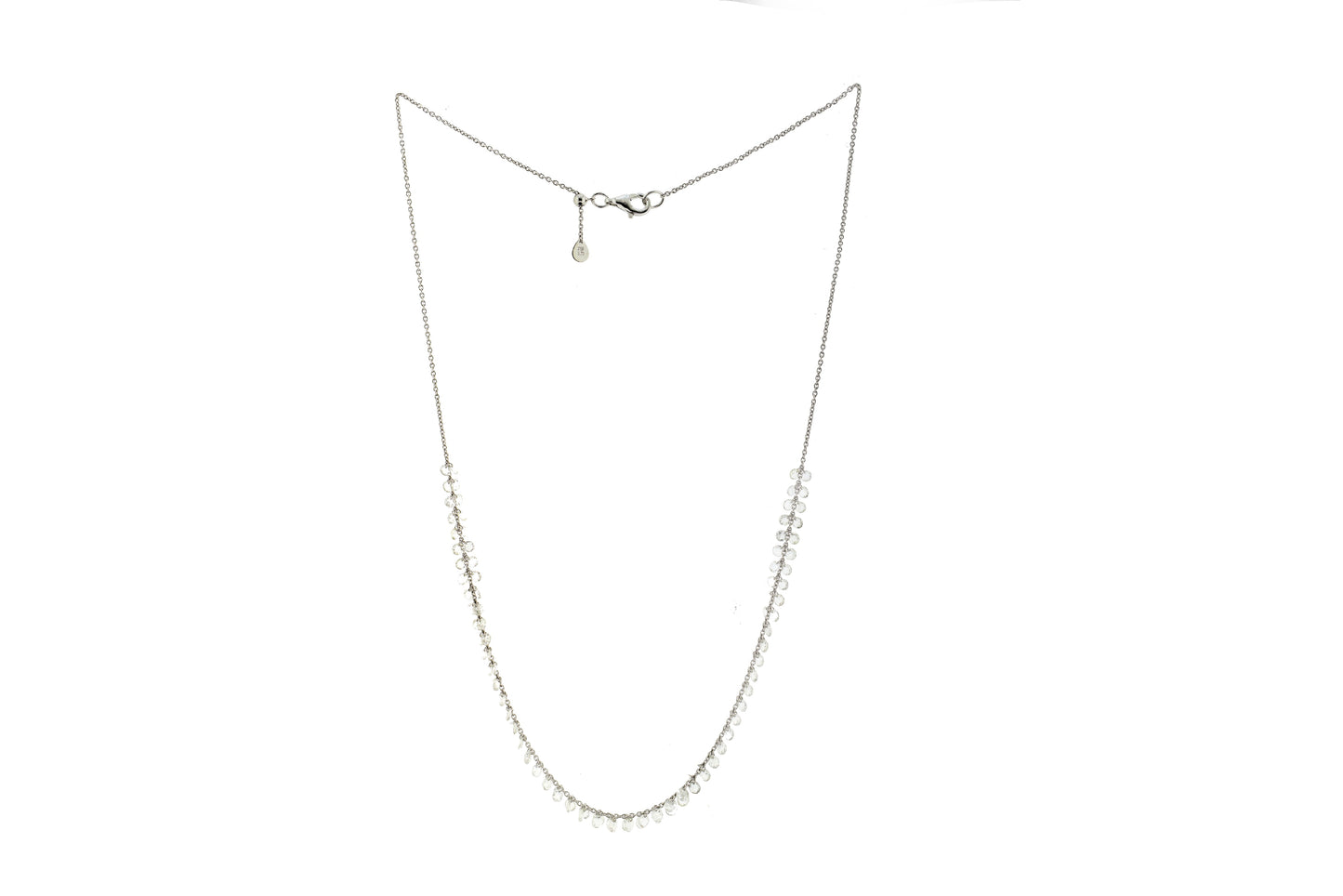 4.30ct Rose-cut Pierced Diamonds Necklace