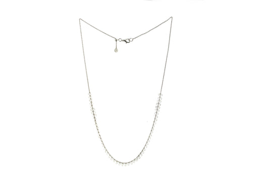 4.30ct Rose-cut Pierced Diamonds Necklace