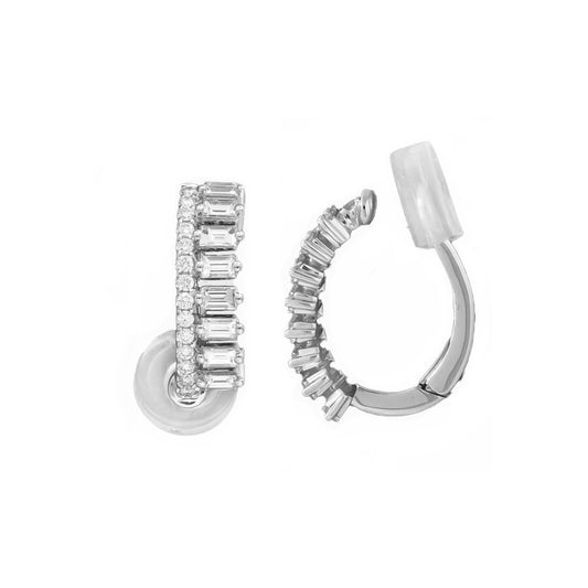 Baguette Diamonds Spike Ear Cuff