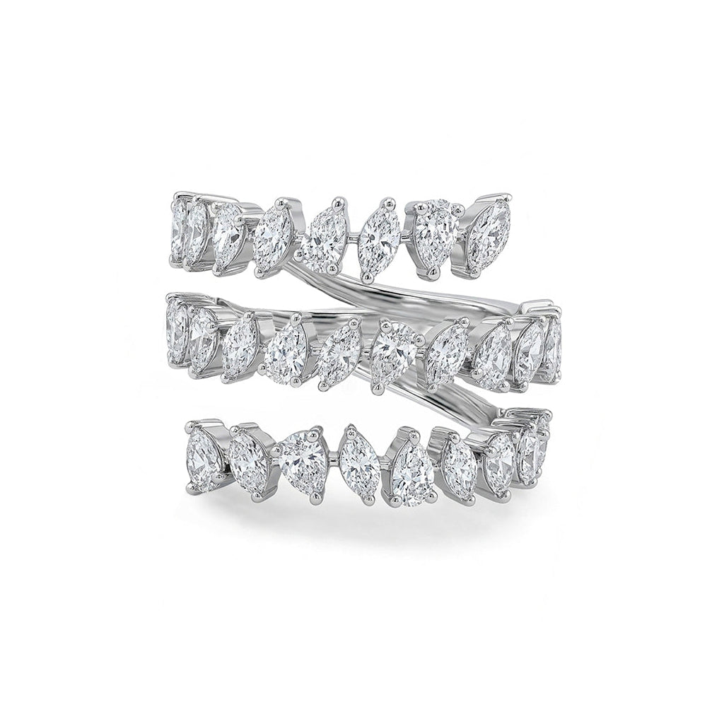 Marquise & Pear Diamond Wrap Ring