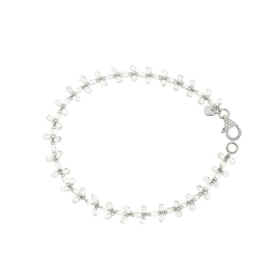 11.59ct Pierced Briolette Diamonds Bracelet