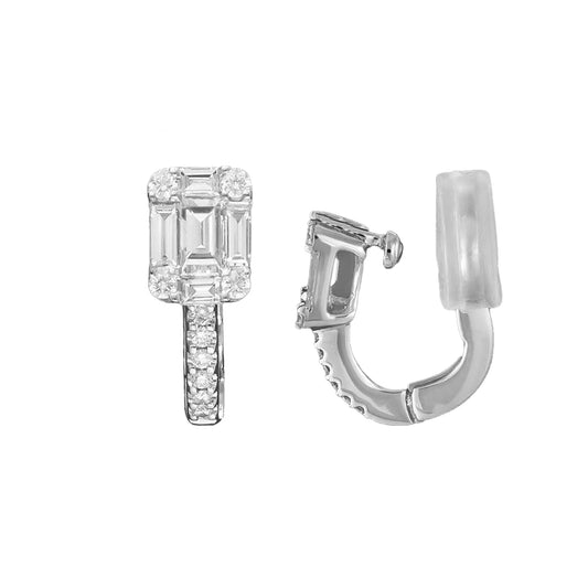 Baguette Shape Diamond Ear Cuff