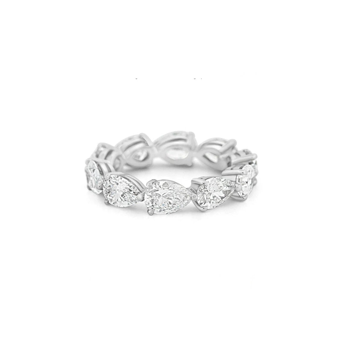 Pear Diamond Eternity Ring