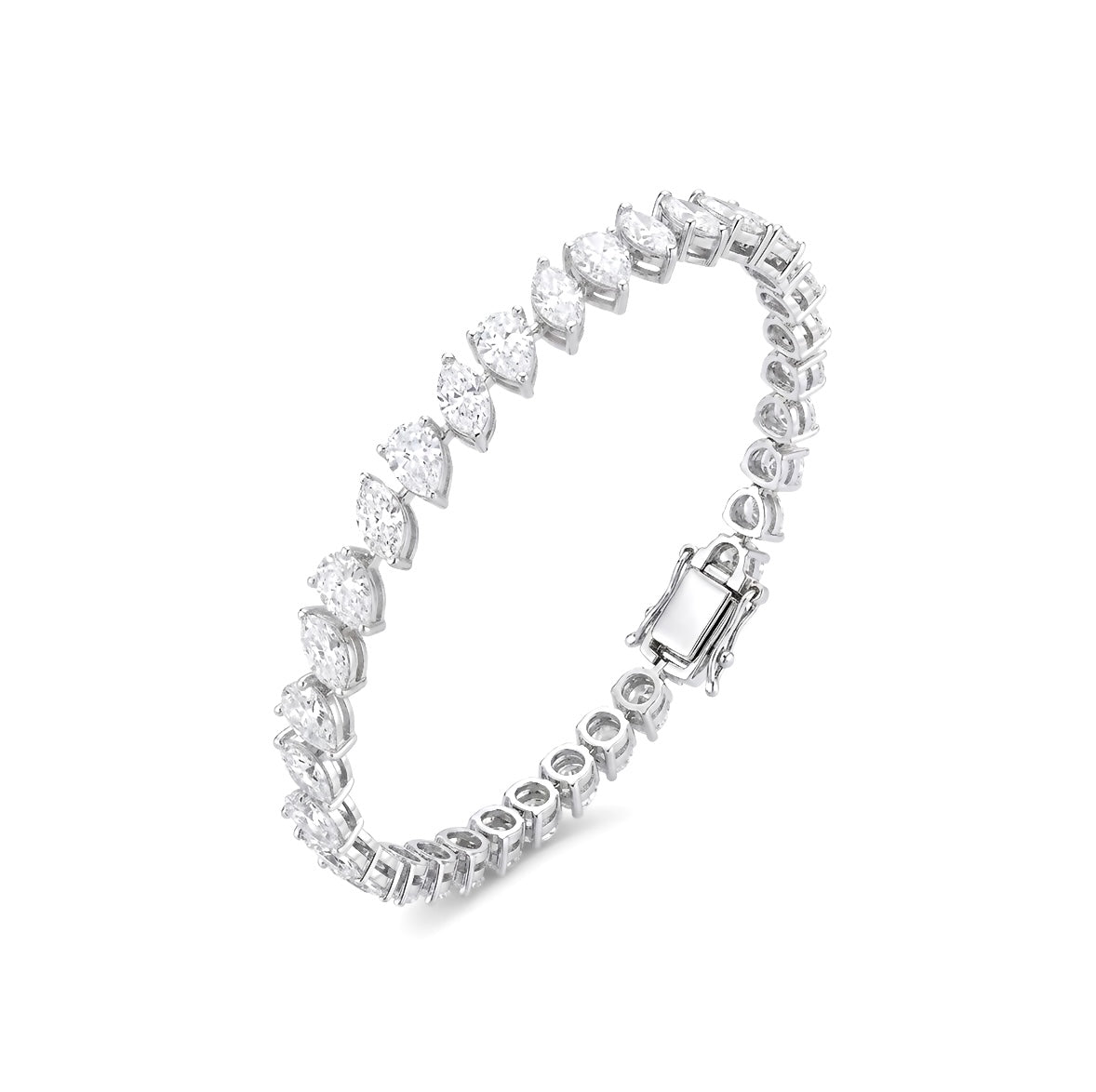 6.70ct Marquise & Pear Diamond Bracelet
