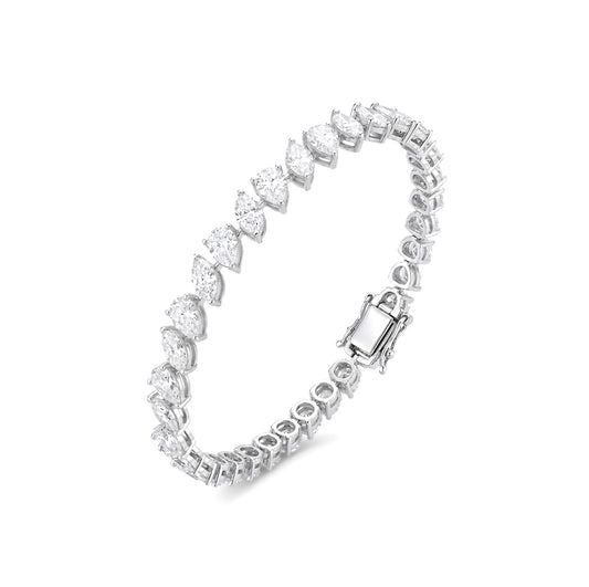 6.70ct Marquise & Pear Diamond Bracelet