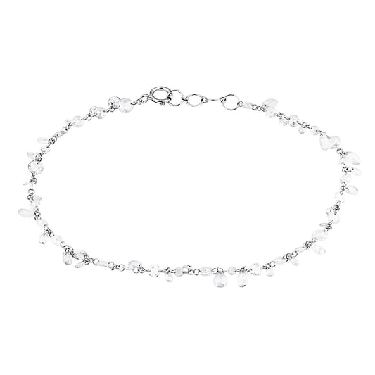 2.88ct Pierced Briolette Diamonds Bracelet