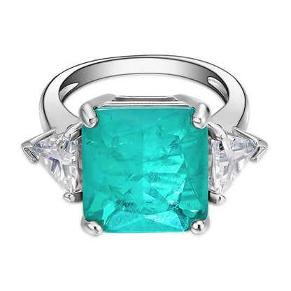 Trilogy Tourmaline Paraiba Simulated Ring