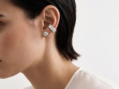 Diamond Pear-Shaped Ear Cuff