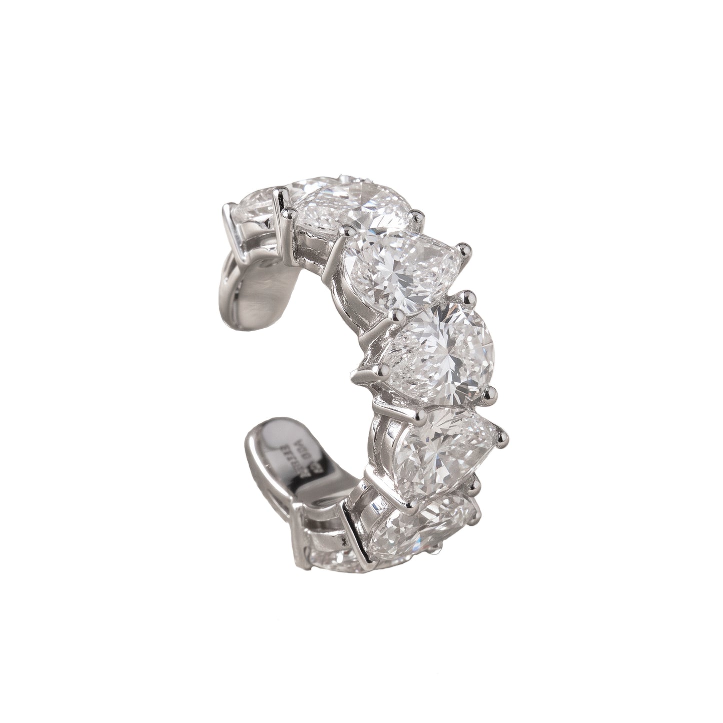 Diamond Pear-Shaped Ear Cuff