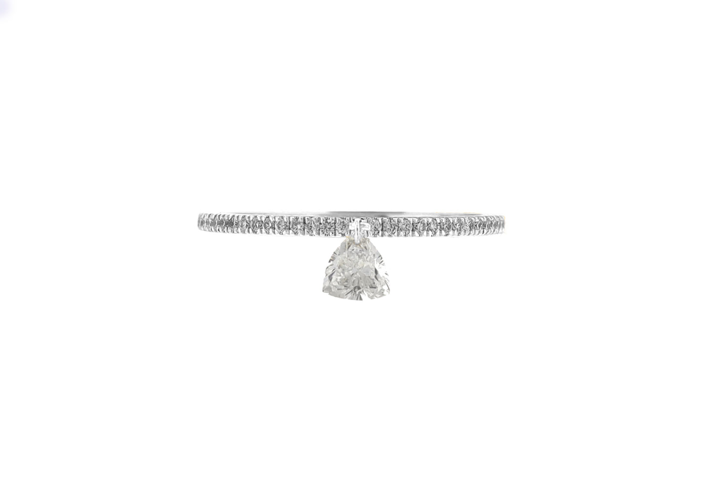 0.36ct Trillion Pierced Diamond Ring